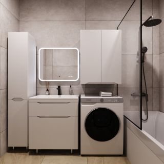 Подвесной шкаф Style Line Марелла мини 60 Люкс Plus СС-00002424 белый матовый